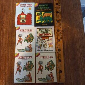 Lot of Vintage Sticker and Temporary Tattoo books